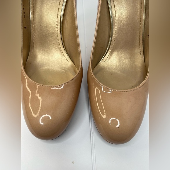 STUART WEIZTMAN 7 Elegant Luxury Designer Tan High Heels - Picture 6 of 10